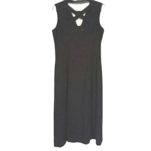 Reese Kelly 55% Linen / Rayon Blend Black Dress Size Medium NWOT